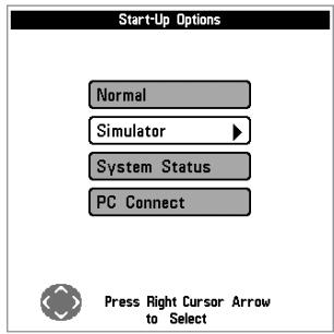 HUMMINBIRD MATRIX 27 - Menu Options de démarrage - 1