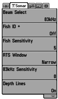HUMMINBIRD MATRIX 77C - Le système de menus - 4