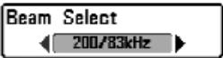 HUMMINBIRD MATRIX 77C - Onglet Sonar du menu principal - 1