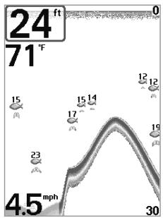 HUMMINBIRD MATRIX 77C - Fenêtre sonar en temps réel (RTS) - 3