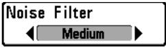 HUMMINBIRD MATRIX 77C - Réglage du niveau d'interférence de surface : - 1