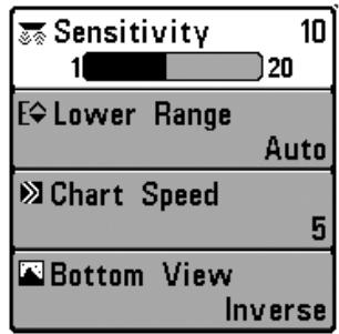 HUMMINBIRD 323 - Le système de menus - 1