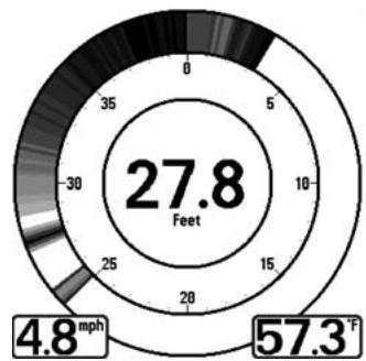 HUMMINBIRD 323 - Mode d'affichage Clignotant circulaire - 1