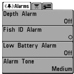 HUMMINBIRD 323 - Le système de menus - 2