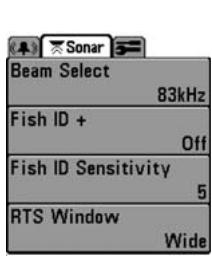 HUMMINBIRD 323 - Le système de menus - 3