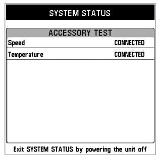 HUMMINBIRD 323 - Etat du système - 1