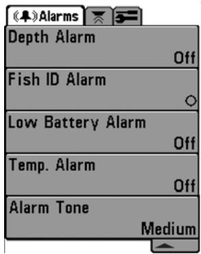 HUMMINBIRD 323 - Procedure de réglage du type d'eau : - 1
