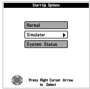 HUMMINBIRD 323 - Menu Options de démarrage - 1
