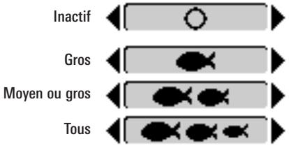 HUMMINBIRD 777C - Procedure de réglage de l'alarme ID poisson : - 1