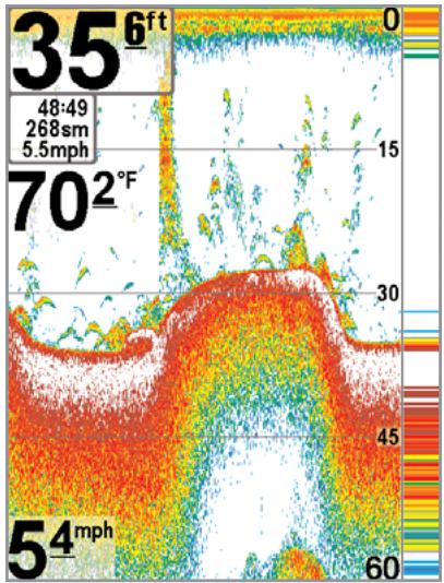 HUMMINBIRD 777C - Représentation du fond - 3
