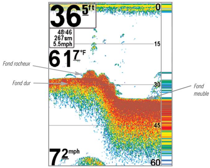HUMMINBIRD 777C - Représentation du fond - 1