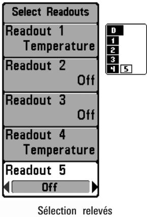 HUMMINBIRD 777C - Sélection relevés - 1