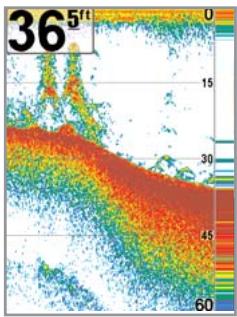 HUMMINBIRD 777C - Fenêtre sonar en temps réel [RTS] - 2