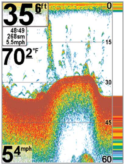 HUMMINBIRD 777C - Représentation du fond - 2