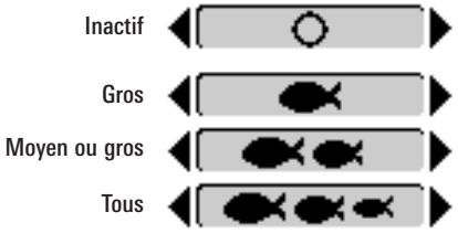 HUMMINBIRD 777C2 - Procédure de réglage de l'alarme ID poisson - 1
