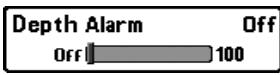 HUMMINBIRD 777C2 - Onglet Alarmes du menu principal - 1
