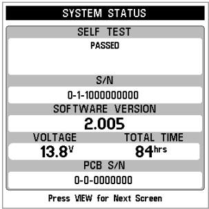 HUMMINBIRD MATRIX 97 - Etat du système - 1