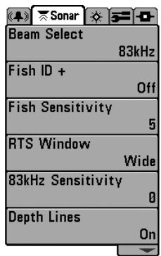 HUMMINBIRD MATRIX 97 - Le système de menus - 4