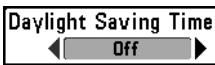 HUMMINBIRD MATRIX 97 - Fuseau hora local [Local Time Zone] (mode utiliser Avancé) - 1