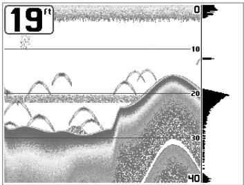HUMMINBIRD MATRIX 97 - Mode d'affichage Grande couverture latérale [WideSide] - 2