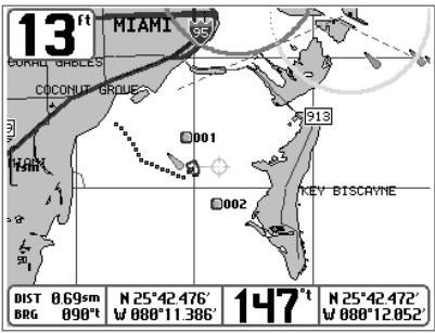 HUMMINBIRD MATRIX 97 - Visualisation de la cartographie - 1