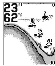 HUMMINBIRD PIRANHAMAX 220 - Affichage du fond - 4