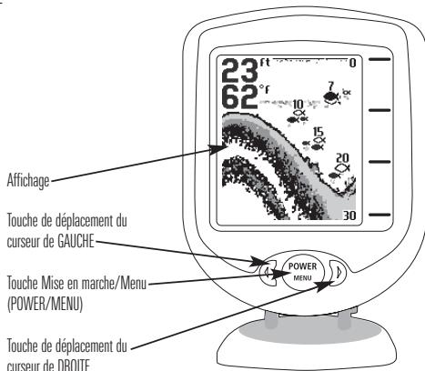 HUMMINBIRD PIRANHAMAX 220 - Mise en marche et arrêt - 3