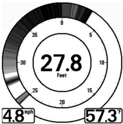 HUMMINBIRD 727 - Mode d'affichage Clignotant circulaire - 1