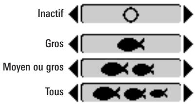 HUMMINBIRD 727 - Procedure de réglage de l'alarme IDoisson: - 1
