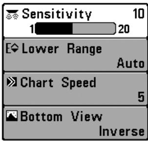 HUMMINBIRD 727 - Le système de menus - 1