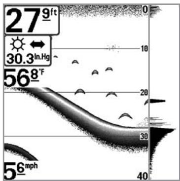 HUMMINBIRD 727 - Sélection relevés - 2