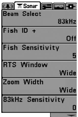 HUMMINBIRD 727 - Le système de menus - 4