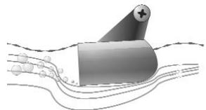 HUMMINBIRD 931C - Réglage de la position de marche du transducteur (appareil à simple fréquence): - 1