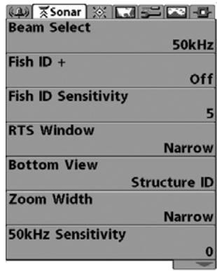HUMMINBIRD 931C - LE SYSTEME DE MENU - 4