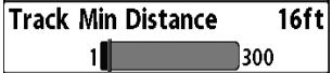 HUMMINBIRD 931C - Procedure de modification de l'intervalle de temps entre les points d'itinétaire : - 1