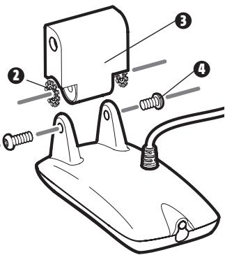 HUMMINBIRD 931C - Fixation du pivot sur le transducteur (appareil à double fréquence): - 2