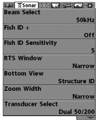 HUMMINBIRD 931C - LE SYSTEME DE MENU - 3
