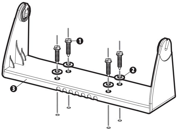 HUMMINBIRD 931C - MONTAGE DE LA TÉTE DE COMMANDE SUR CARDAN - 3