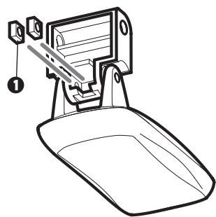 HUMMINBIRD 931C - Fixation du pivot sur le transducteur (appareil à double fréquence): - 1