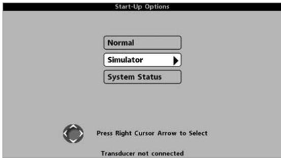 HUMMINBIRD 931C - MENU OPTIONS DE DEMARRAGE - 1