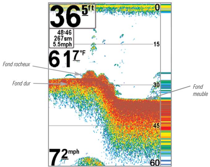 HUMMINBIRD GPS 757C - Représentation du fond - 1