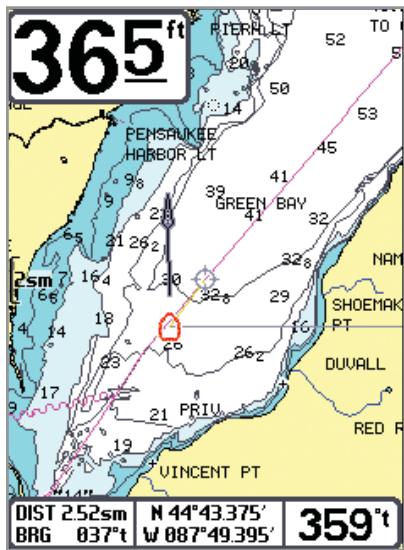HUMMINBIRD GPS 757C - Visualisation de la cartographie - 1