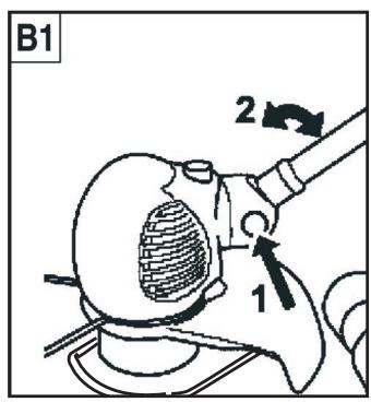 WOLF OT 845 - - Coupe libre - angle de travail 1 (fig. a): - 3