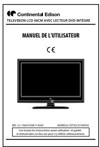 CONTINENTAL EDISON LC-19G91DVB-T+DVD - Déballage de la Télé - 5