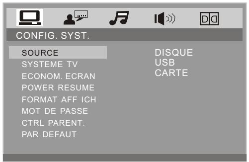 CONTINENTAL EDISON CE56SDV22G - REGLAGE DU SYSTEME - 1