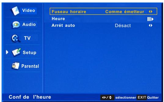 CONTINENTAL EDISON CE81HDD32G - MENU de réglage - 1