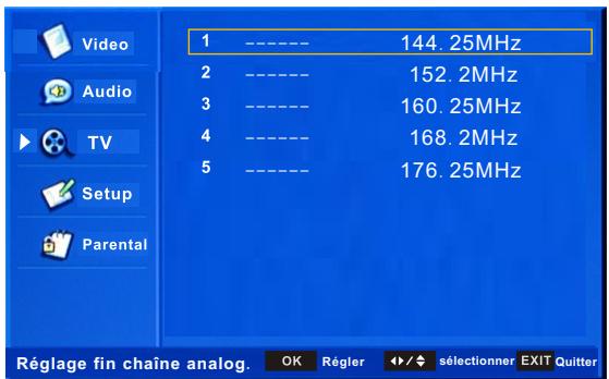 CONTINENTAL EDISON CE81HDD32G - MENU TV - 11