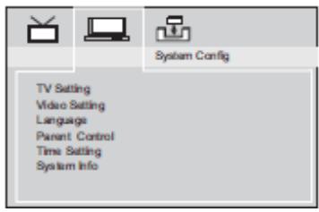 CONTINENTAL EDISON CELDDDVBT4 - MENU DE RÉGLAGE DVB - 1