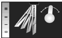 PARKSIDE KH 3021 JIGSAW - Réglage de la course pendulaire - 1