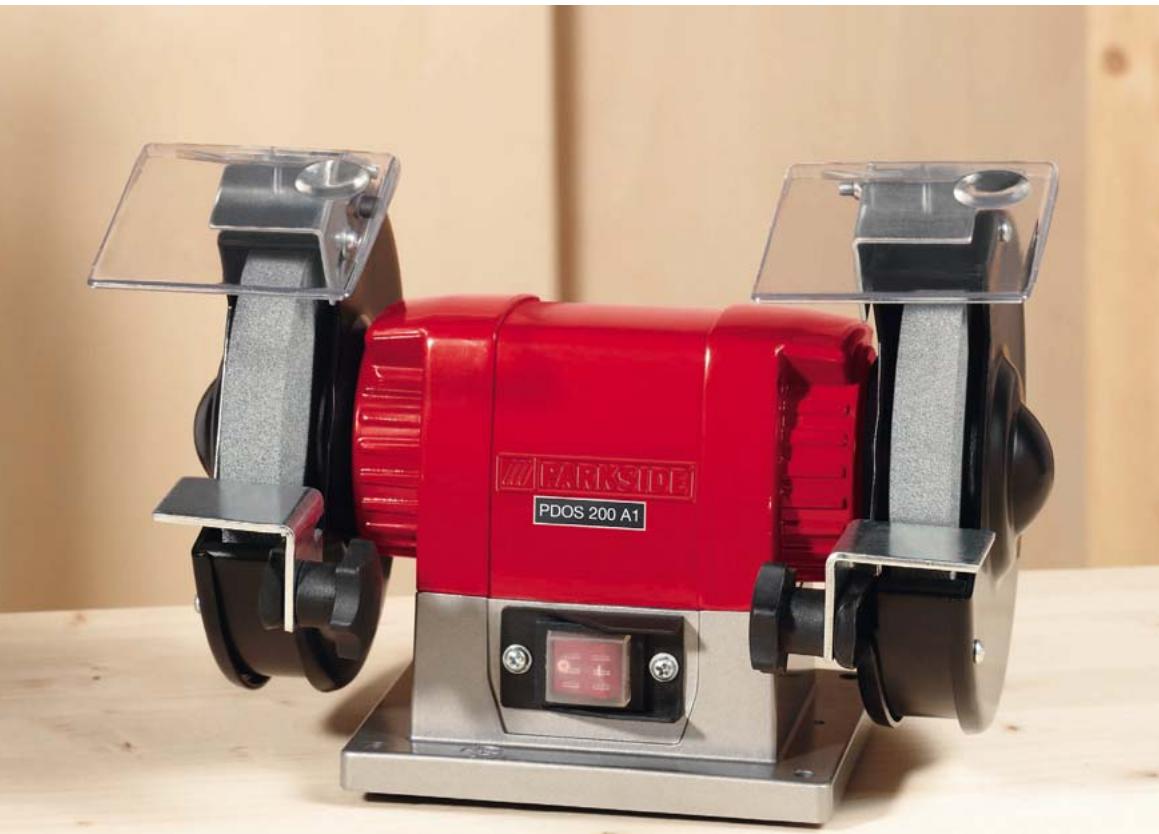 PARKSIDE PDOS 200 A1 DOUBLE BENCH GRINDER - DOPPELSCHLEIFMASCHINE PDOS 200 A1 - 1